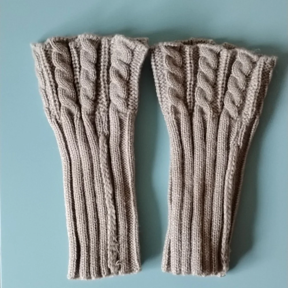 Crochet Boot Cuffs - Gray